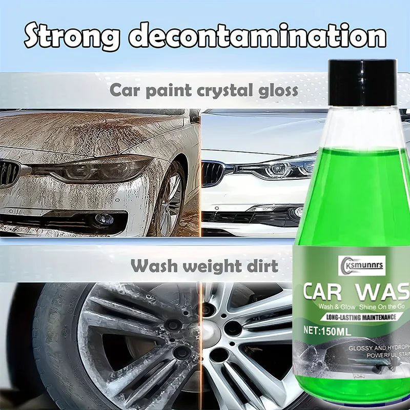 Car Wash Shampoo Concentrate 1:200 Dilution High Foam Car Body Cleaner - 150ml / 3.4Oz