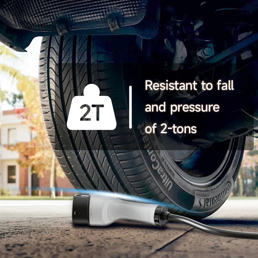 16A 3.5KW Portable EV Charger Type2 IEC62196-2 EVSE Fast Charging Box Type1 SAEJ1772 EU Plug Controller Wallbox for Electric Car