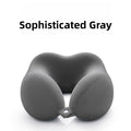 Memory Foam U Shaped Neck Pillow Ergonomic Cervical Support Soft Breathable Washable for Airplane Car Office Nap Travel Headrest