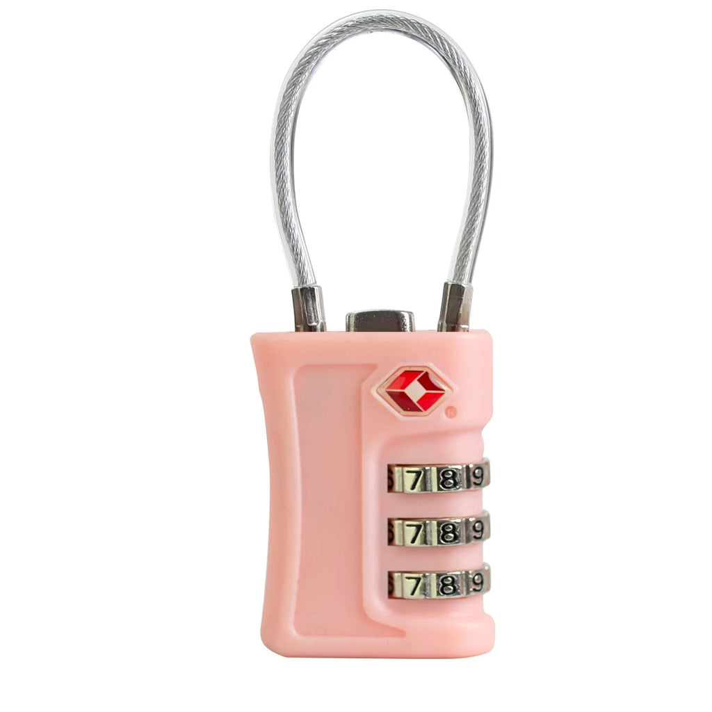TSA Customs Lock 3 Digits Travel Password Changeable Lock Digital Lock Zinc Alloy Suitcase Luggage Anti-theft Lock for Airplane