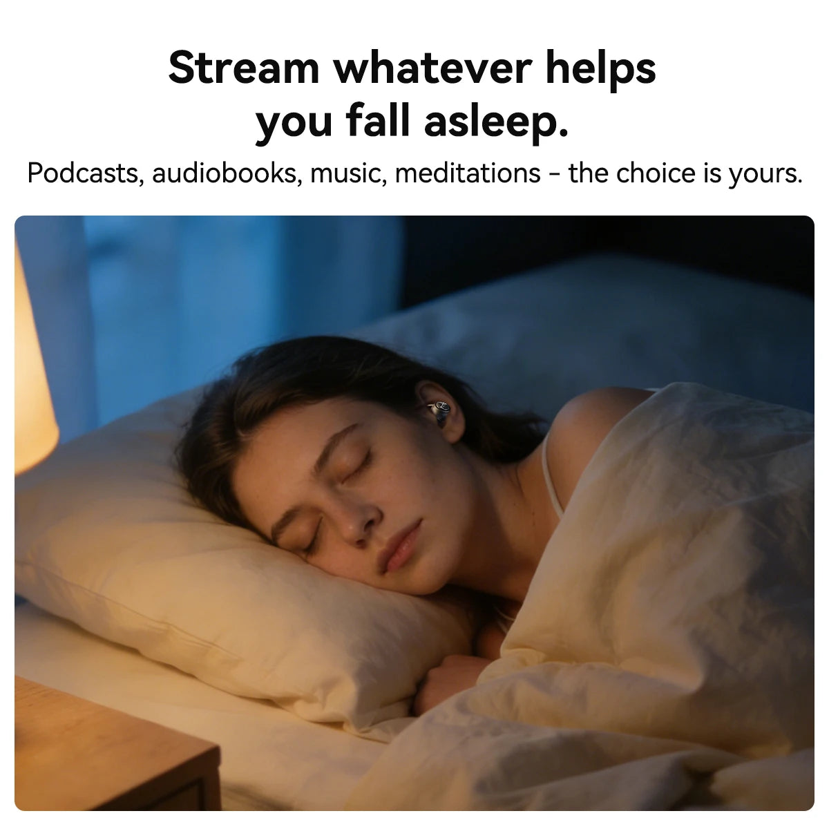 Sleeping Noise Reduction Earbuds HTC Original NE76 AI Translation Wireless Bluetooth Earphones HIFI Music Stereo Sound Headphone