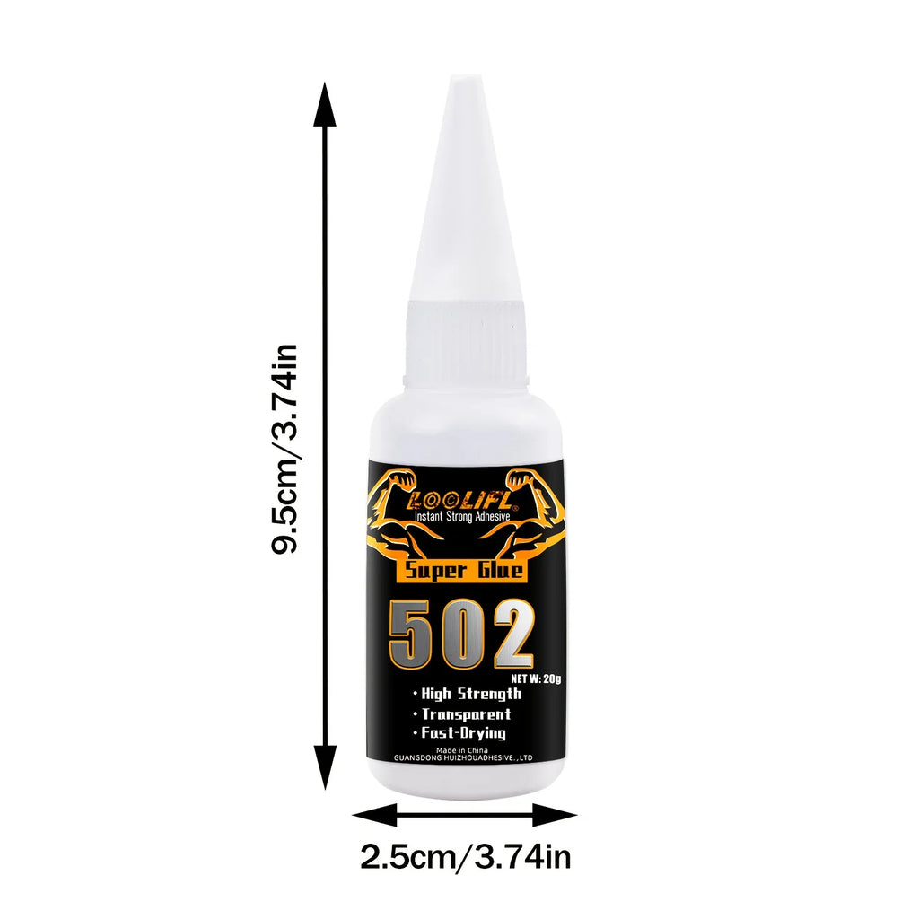 502 Metal Glue, Super Strong Shoe Glue, Strong Adhesive, Waterproof/Transparent/Emergency Repair, All-Purpose Glue for Bonding Metal/Plastic/Glass/Ceramic/Rubber/Wood//Pp/Abs/Pe Materials