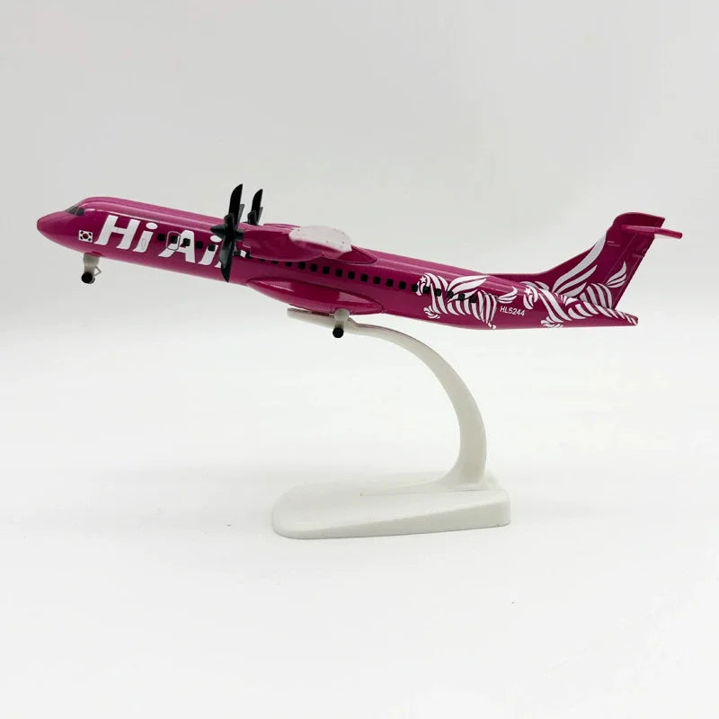 20cm Toy Planes For Kids Alloy Metal Korea ATR Airplane Model Diecast Air Plane Model Aircraft Wheels Landing Gears For Collecti