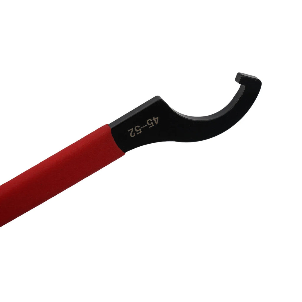 45-48HRC C Hook Spanner Wrench Spanner Collet Chuck Half Moon Wrench For 38-72mm Round Nut With Red Non-slip Handle