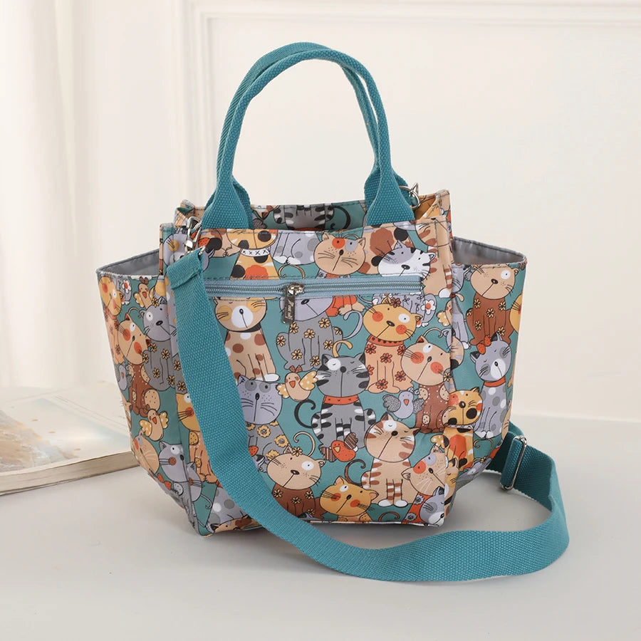 Crossbody handbag, tote bag, large capacity meal bag storage bag