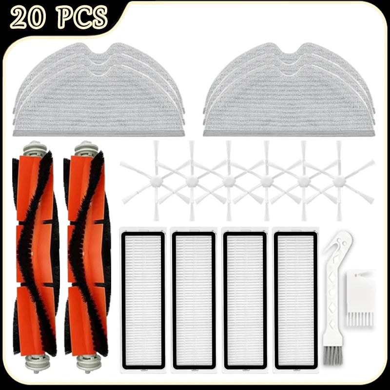 For Xiaomi Mop 2/1C/STYTJ03ZHM Robot Vacuum Accessories Main Brush HEPA Filters Side Brush Mop Cloth Replacement Parts