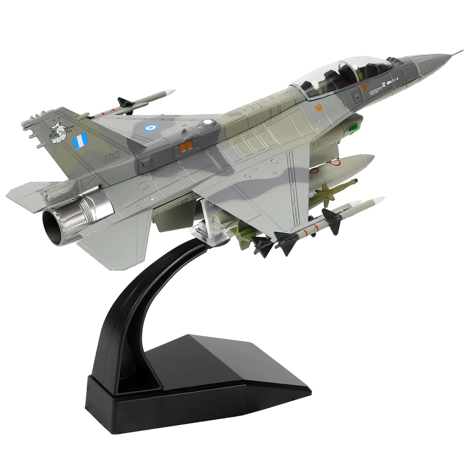 NUOTIE 1/72 F-16D Fighting Falcon US Air Force Diecast Metal w/Display & Kit Fighter Jet Model for Collectors