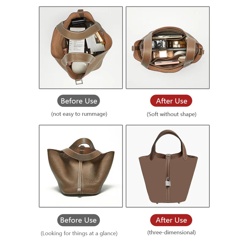 Lightweight Bag Organizer Insert For Picotin 18 22,Durable Storage Nylon Waterproof Bag Insert Bag Support Bag Accessories