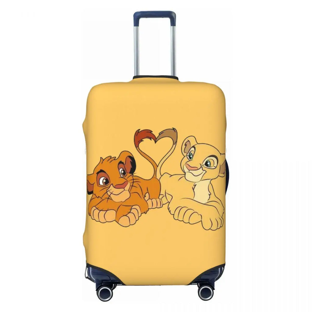 Custom The Lion Cartoon K-Kings Simba Luggage Cover Fashion Suitcase Protector Covers Suit For 18-32 inch