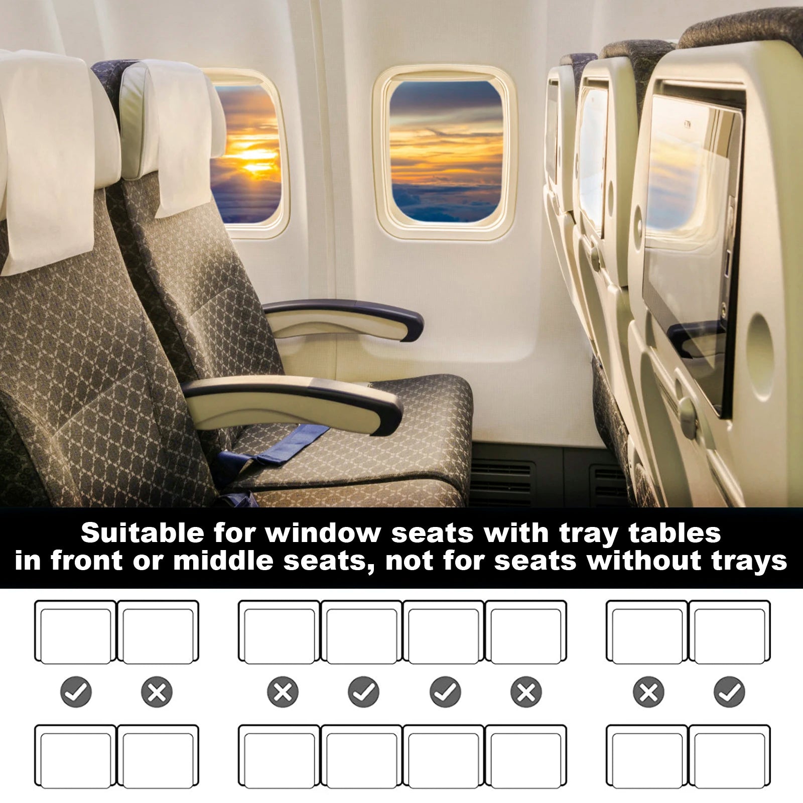 Toddler Airplane Bed Kids Airplane Seat Extender Travel Bed Kids Airplane Travel Essentials for Toddlers Baby Portable Plane Bed