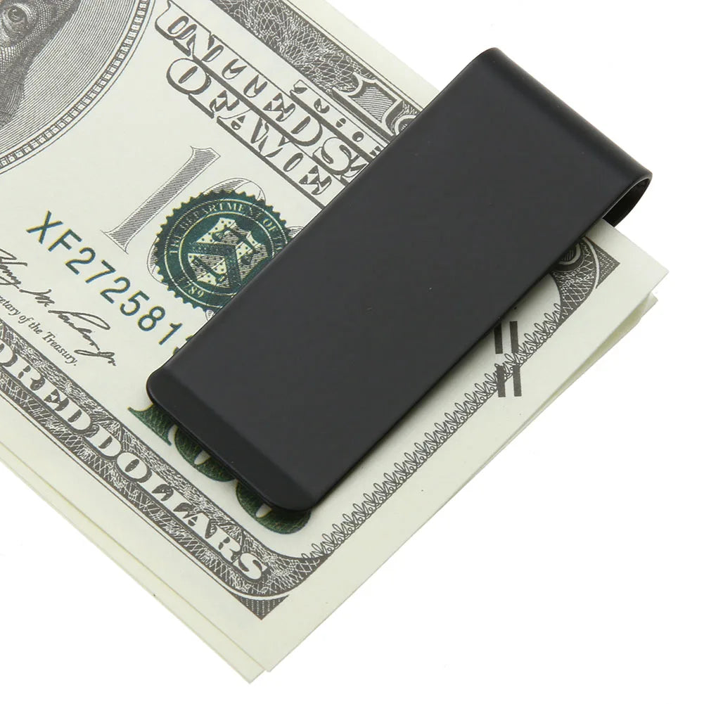 Stainless Steel Money Clip Metal Wallet Clip Credit Card Holder Clip Minimalist Front Pocket Wallet Clip for Fathers Boyfriends
