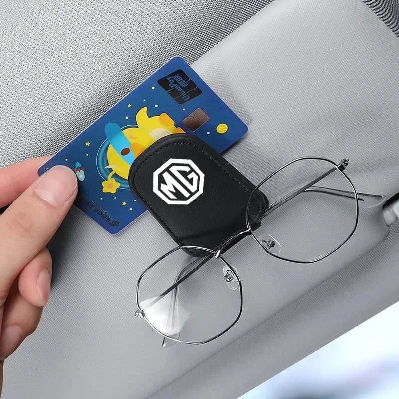 Car Interior Glasses Storage Clip Visor ID Card Holder Bracket For MG MG4 EV Cyberster ZS ES5 HS ONE MG5 MG6 MG7