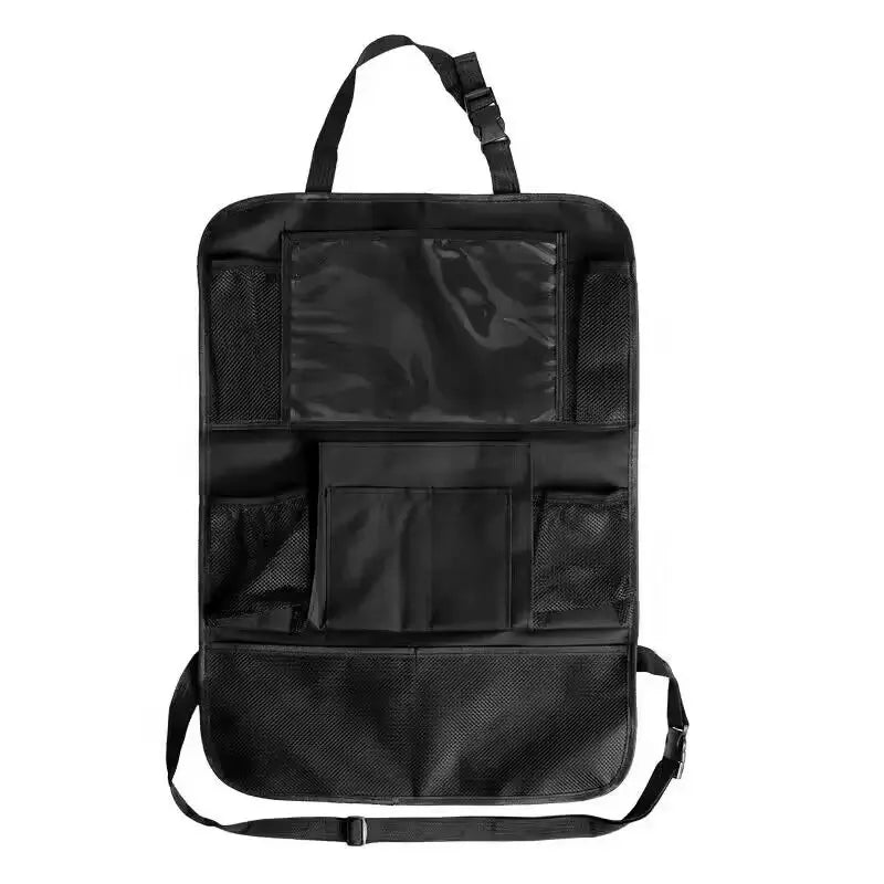 Car Seat Storage Hanging Bag, Back Seat Storage Bag, Rear Seat Oxford Cloth Anti-Kick Tablet Hanging Bag