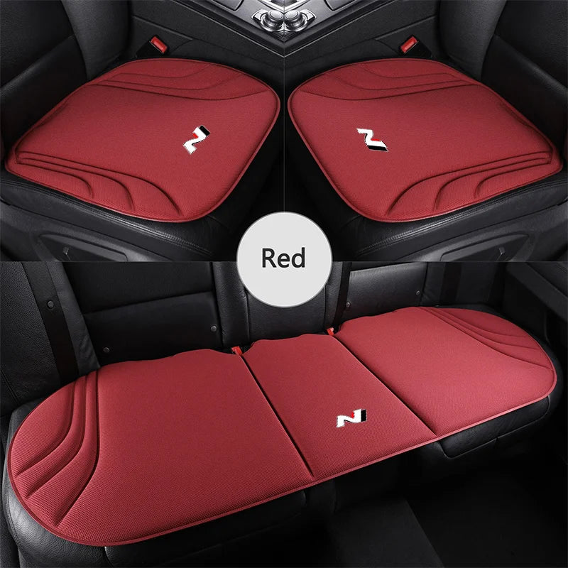 Car Front Rear Seat Cushion Cover Breathable Pads Protective Mat For Hyundai N Avante Sonata Elantra i30 i20 Tucson N Line