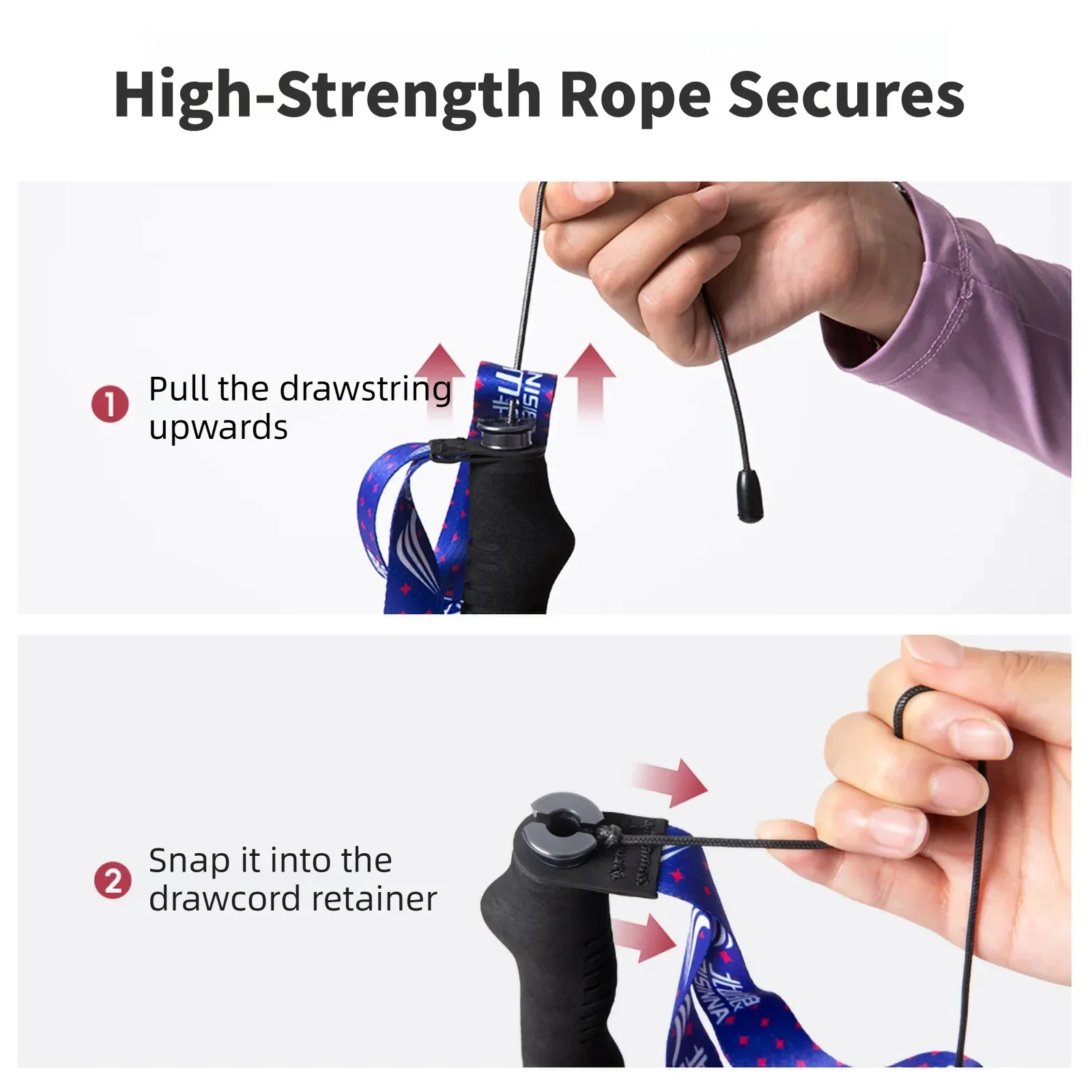 BISINNA 2pcs Trekking Poles Ultralight Aluminum Alloy Hiking Foldable Climbing Sticks Outdoor Mountaineering Trail Running Canes
