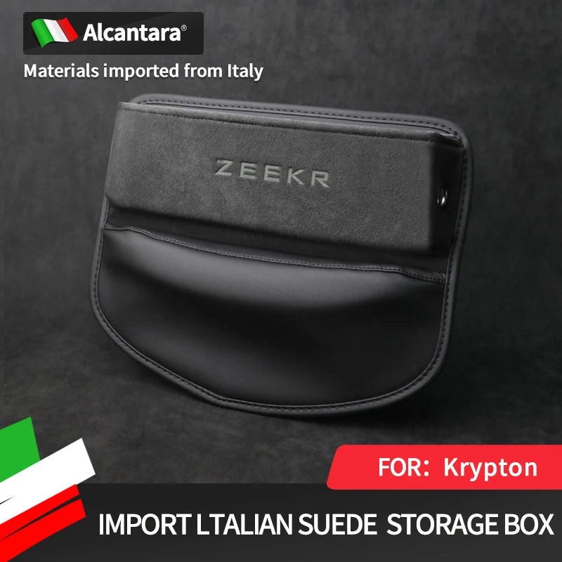 For ZEEKR X 001 009 007 2022 2023 2024 suede Car Seat Sewn Gap Crevice Slot Storage Box Organizer Auto Accessories