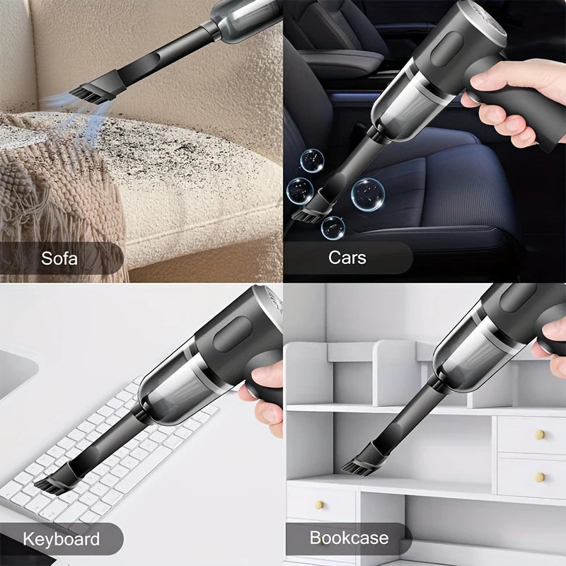 690000Pa Wireless Car Vacuum Portable Quick Charge Wet Dry Dual-Use Cleaner Handheld Vacuum Cleaner for Home Office Car