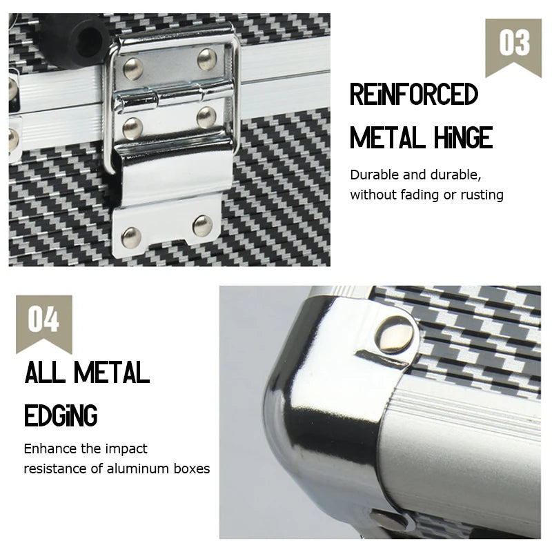 Foam Tool Box Organizer Aluminum Suitcase Tool Case for Mechanic Hardware Toolbox Storage Boxes Hard Case Tool Box Flight Case