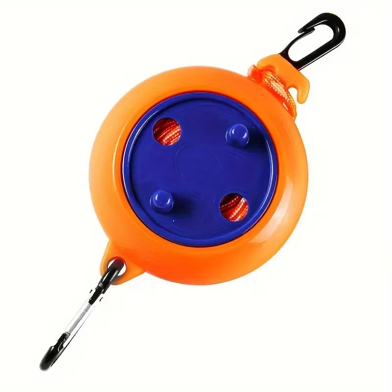 Portable, windproof, and non-slip clothesline for outdoor travel;retractable,drill-free,and invisible clothesline for indoor use