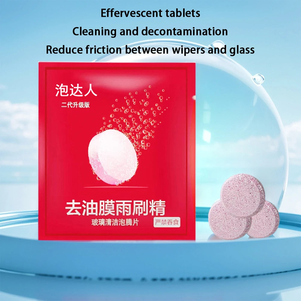 Car Effervescent Tablets Windscreen Wiper Cleaning Tablets Windscreen Wiper Solid Washer Household Cleaning Tablets
