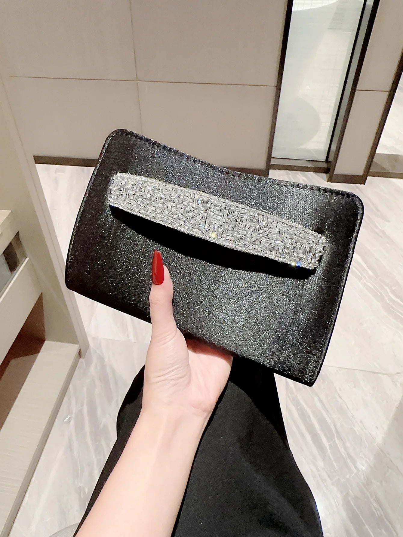 2023 New Glitter Diamond Evening Bags Elegant Women Clutch Purse Dinner Banquet Clutches Fashion Handbags Luxury Shoulder Bags