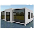 Room Prefabricated House of Rooms Cabin 20ft Foldable  Store 4 Bedroom Mobile Home on Wheels Store Container