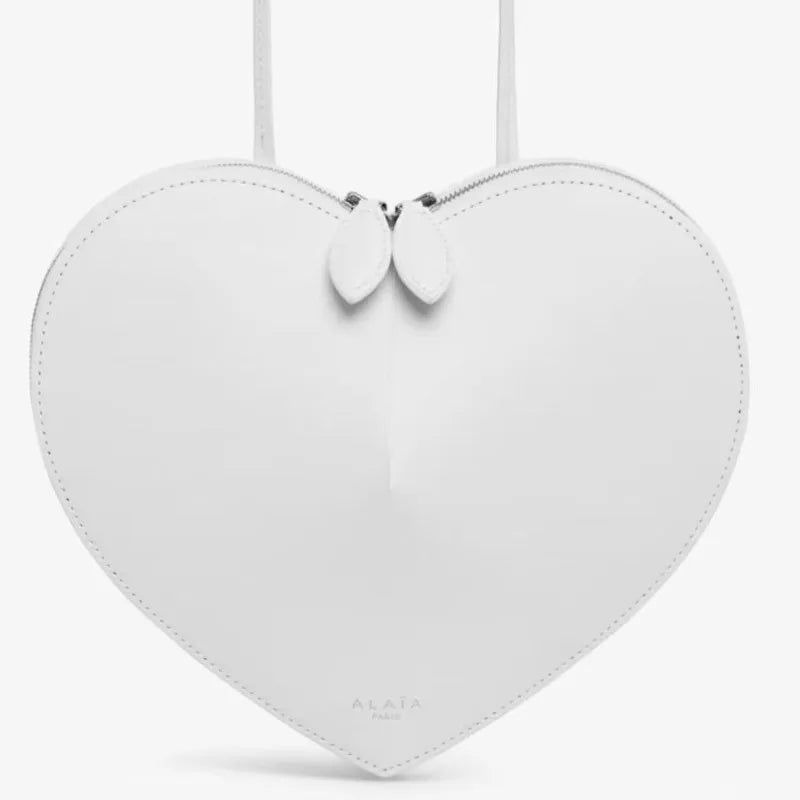 Alaialove bag genuine leather shoulder armpit crossbody bag niche style high quality stereo heart-shaped bag women's bag