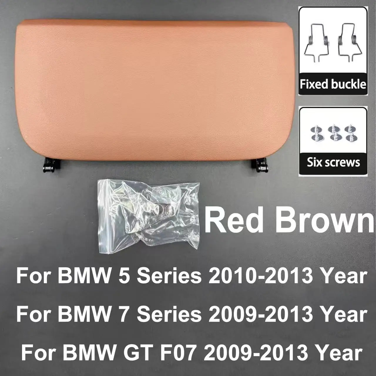 For BMW 5 7 GT Series 2009-2017 F10 F11 F01 F02 F07 Car Seat Back Panel Leather Backrest Storage Pocket Cover