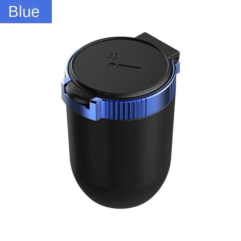Car Ashtray Creative Personality Car Ashtray with Lid LED Light Dual Use in Car and Home Ashtray