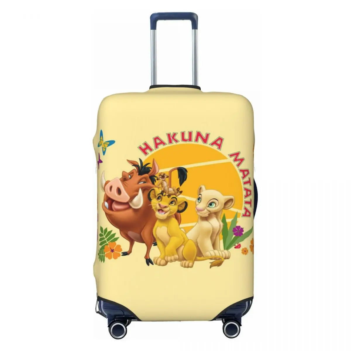 Custom The Lion Cartoon K-Kings Simba Luggage Cover Fashion Suitcase Protector Covers Suit For 18-32 inch