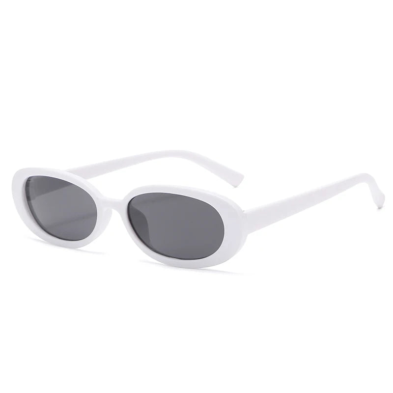 Hiking 2PCS Small Frame Oval Anti Light Glasses Classic Plastic Decorative Eyewear For Outdoor Travel Driving Seaside Holidays
