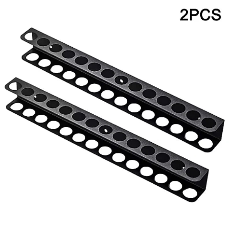 Screw Driver Holder Space-saving Tool Holder Heavy Duty Wall Mount Screwdriver Holder with 23 Holes for Tool Storage Rack Easy