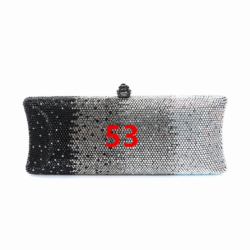 Women's Sparkling Rhinestone Dragonfly Evening Clutch Bag Glamorous Beaded Design for Parties & Events Can Be Matched with Shoe