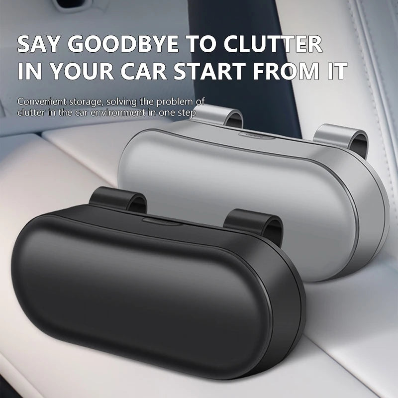Car Sun Visor Glasses Case Anti-Scratch Sunglasses Storage Box Glasses Holder Organizer Universal for 99% Car Models