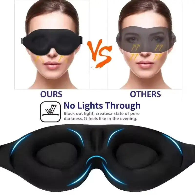 1/2/3PCS Eye Mask for Sleeping 3D Night Sleep Super Soft Mask Block Out Light with Women Men Family for Travel and Home Use