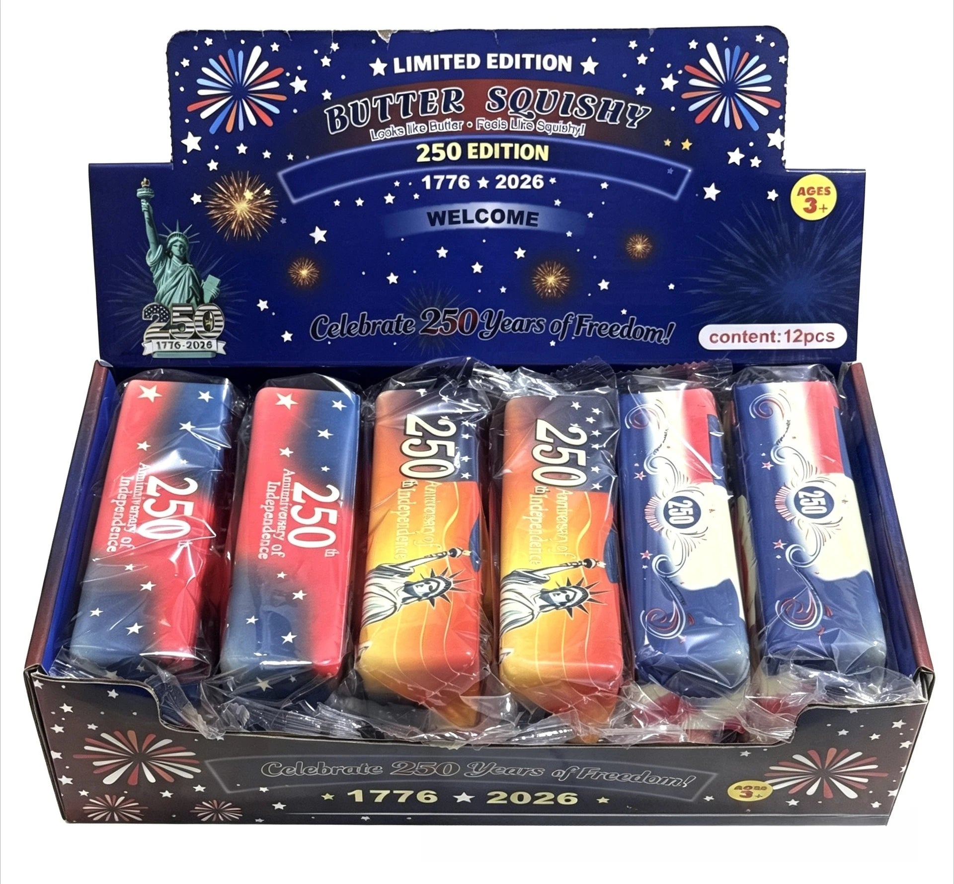 1/6/12pcs Soft Slow Rebound Butter Stick Realistic Silicone Squeeze Stress Relief Gadget Funny Anti-Anxiety ﻿Squeeze Party Gift