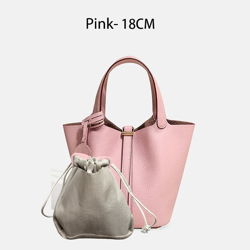 MENDY Women Bags Handbags Bucket Bag 18/22 Big Small Fashion Tote Bag Genuine Leather Luxury Quality Designers Lady Hand Bags