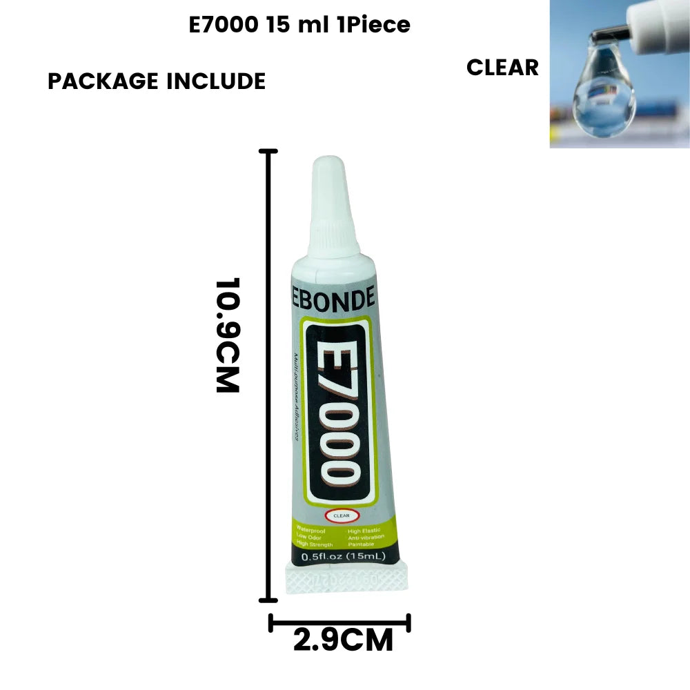 15ML 50ML 110ML E7000 Clear Contact Fabric Adhesive Universal Glass Plastic DIY Glue E-7000 With Precision Applicator