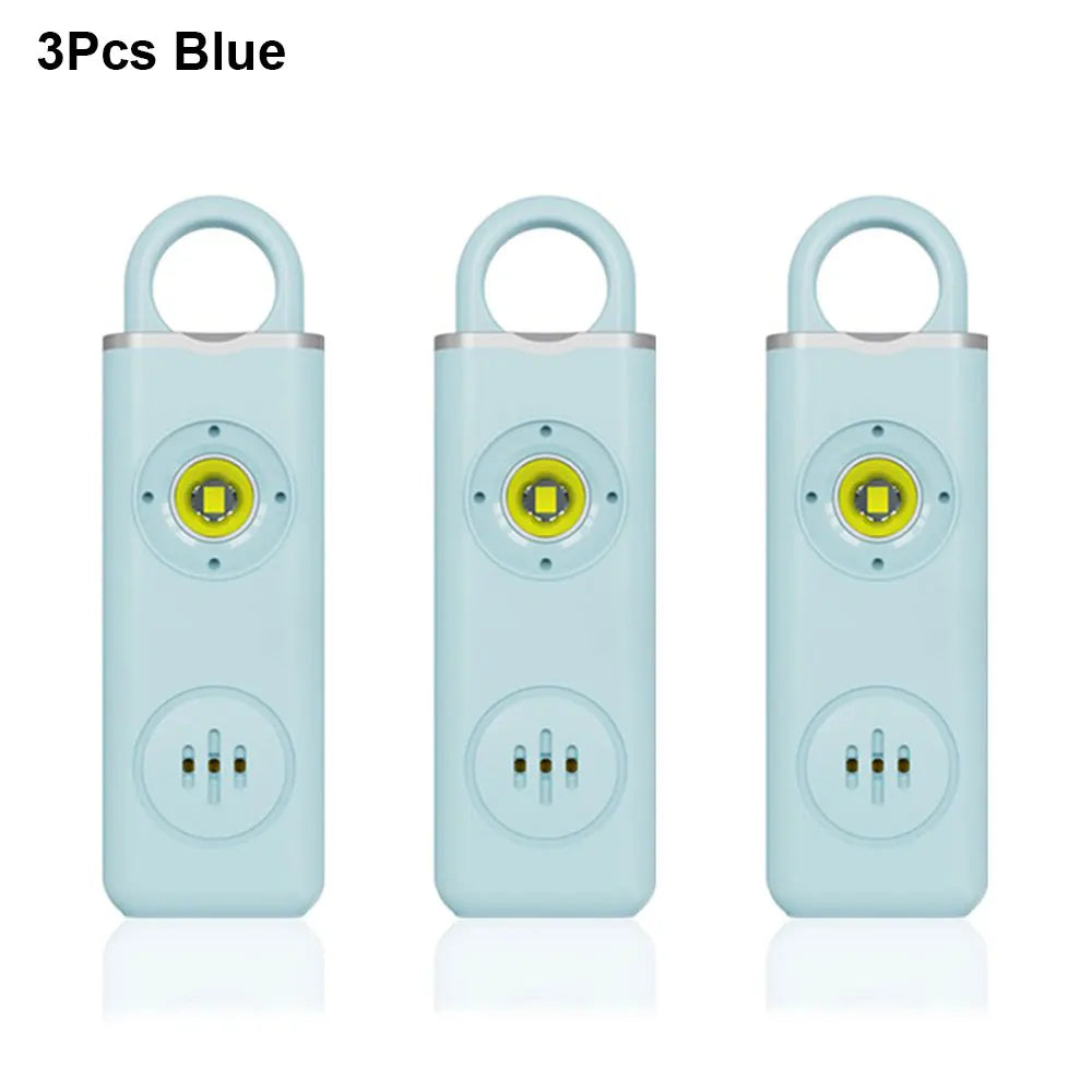 Awapow Personal Defense Alarm 130dB With LED Light Rechargeable Self Defense Woman Safety Alarm Key Chain Emergency Anti-Attack