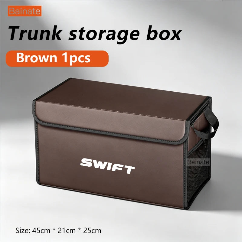 Car Trunk Foldable Storage Box For Suzuki Swift ZA ZD 2014 2017 2020-2026, Multi-Functional Folding Interior Storage Accessories