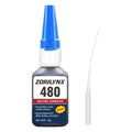 30g 480 Black Instant Adhesive Glue Super Strong Liquid Bond for Rubber Sheet EPDM Tube Gasket Craft Crafts Plastic Metal Glue