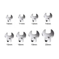 8Pcs 3/8 Inch Drive Crowfoot Wrench Set 10 to 22mm Metric/SAE Imperial Chrome Plated