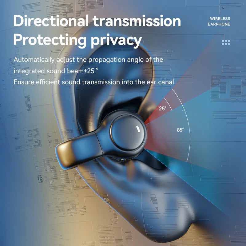 High Quality Bone Conduction Wireless Earphones Bluetooth Noise Reduction Sports Gaming Earphones Suitable For Xiaomi Iphone