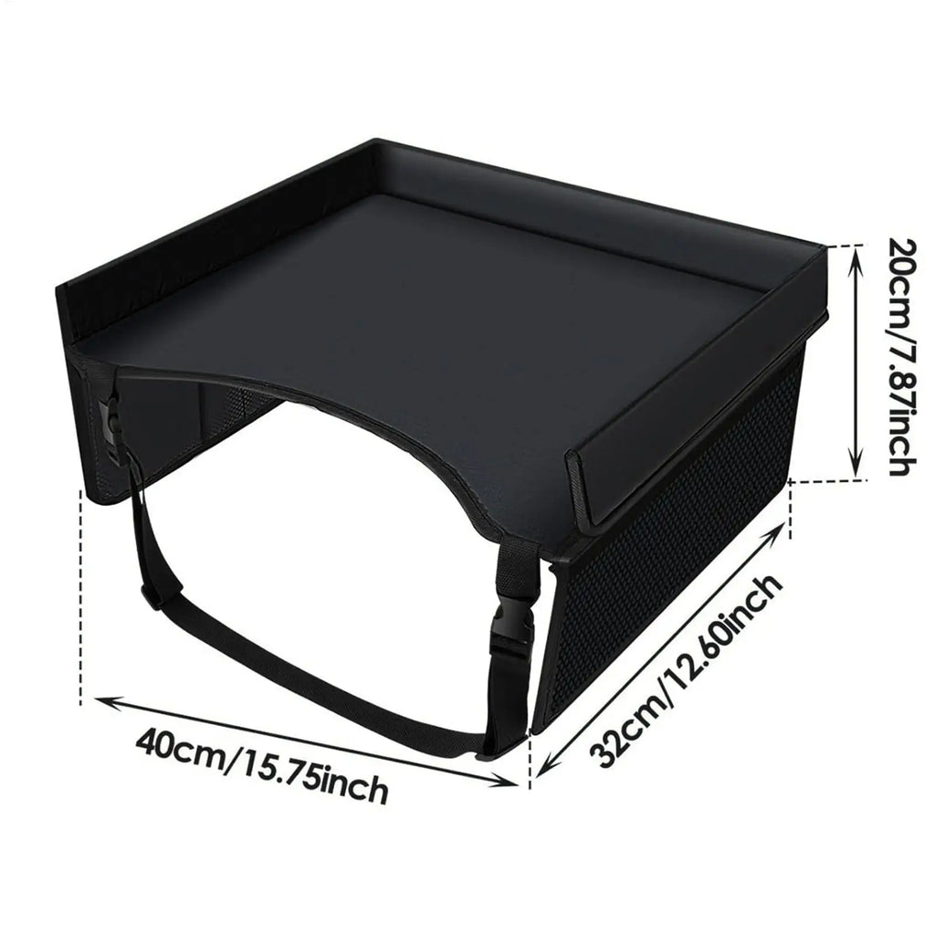Baby Stroller Table Toy Desk Interior Car Seat Tray for Kids Draw Eating Storage Snacks Toys Cup Holder Kids Car Travel Tray