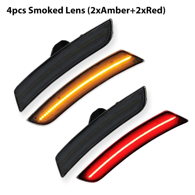 For Chevy Camaro Front Rear Side Marker Light Assemblies Turn SignalLights/Driving Lights,Replace OEM Sidemarker Lamps 2016-up