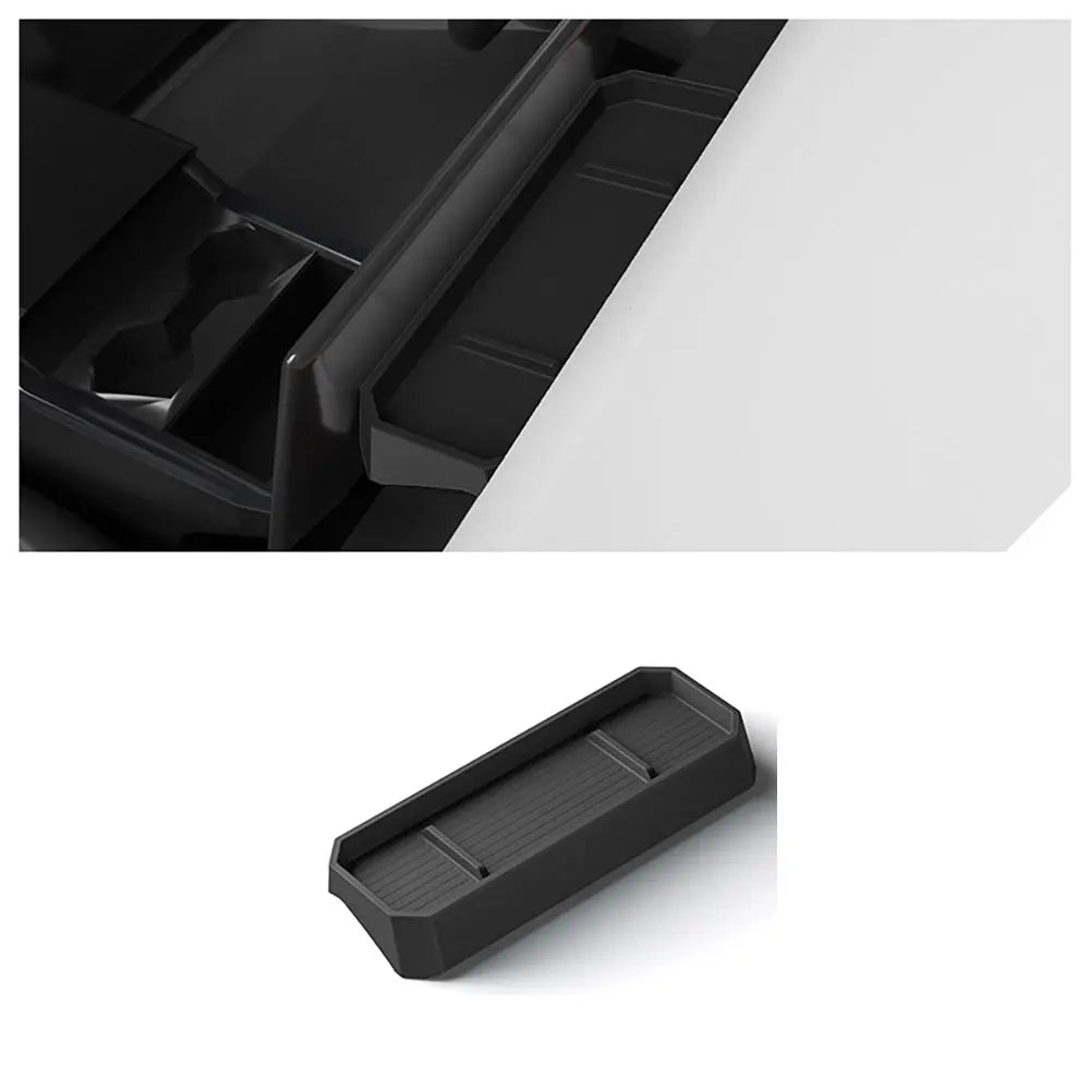 Car Dashboard Storage Box for Tesla Cybertruck 2024 2025 Central Control Screen Rear Storage Tray Auto Interior Accessories 1pc