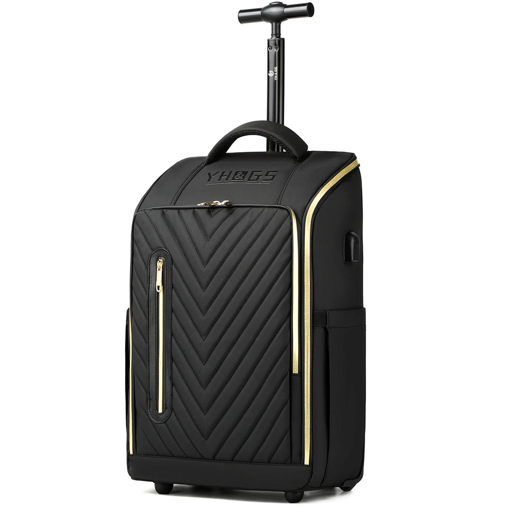 20 Inch Boarding Cabin Luggage Suitcase Rolling Luggage Backpack Women Men Carry on Travel Trolley Case with USB Business Bags