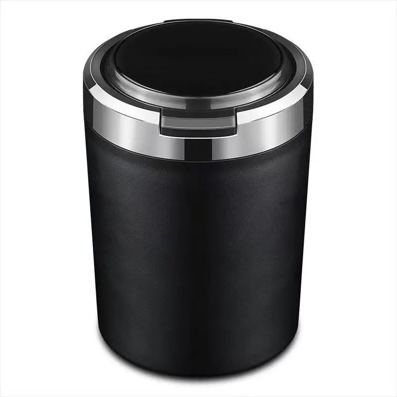 Universal Auto Ashtray Sealed Lid LED Lamp Aluminum Alloy Smokeless Anti Odor Ash Cup Washable Detachable Car Interior Accessory