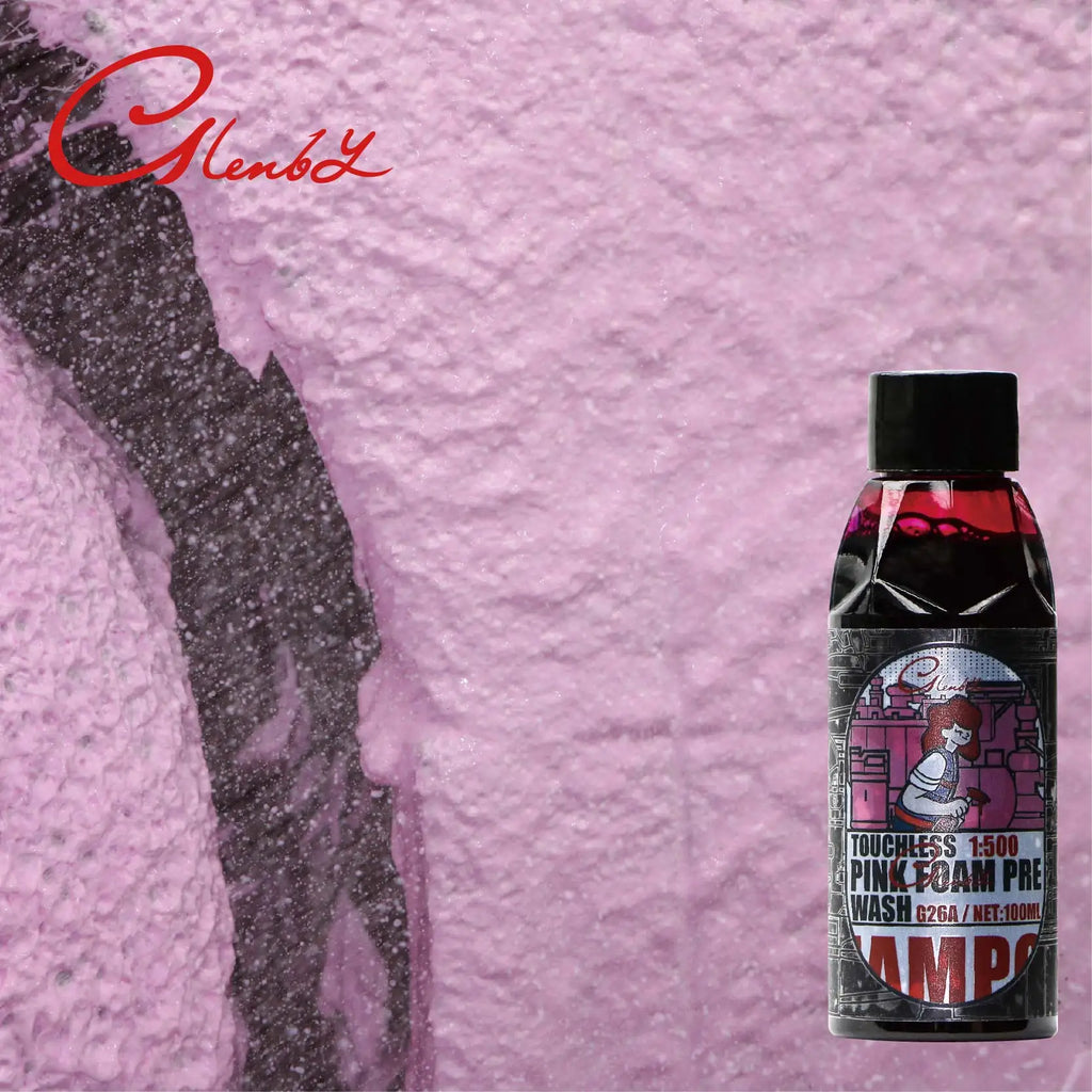 Pink foam pre wash car cleaner, car maintenance foam is suitable for car owners and detail engineers
