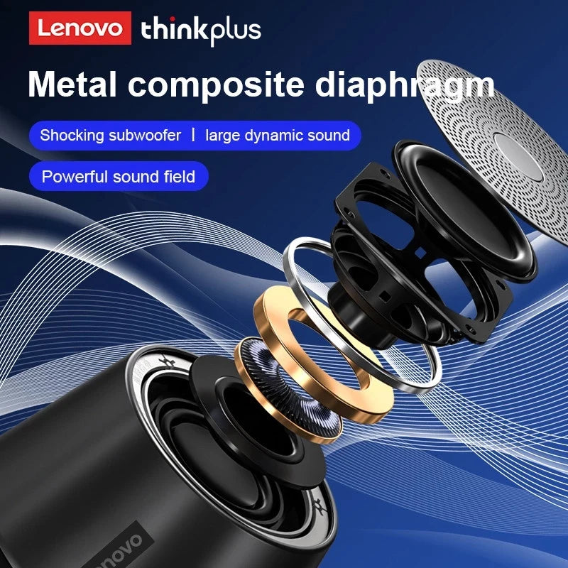 Original Lenovo K3 Pro Bluetooth 5.3 Speaker Big Audio With Deep Bass Sound Outdoor Soundbox Music Portable Camping Loudspeaker